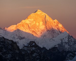 mount Makalu from mount Gokyo ri, Nepal Himalayas
