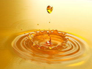 Drop of golden oil 