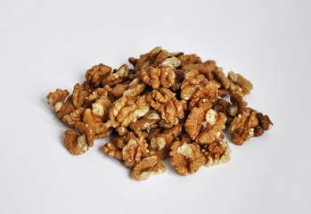 walnuts isolated on white background