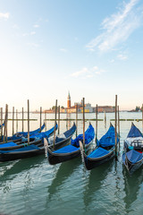 Fototapeta na wymiar Venice Panorama. Panoramic cityscape image of Venice, Italy