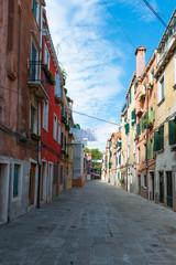Small Street in Venice. Italy