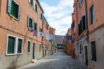 Small Street in Venice. Italy