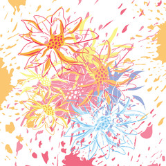 colorful Abstract floral background