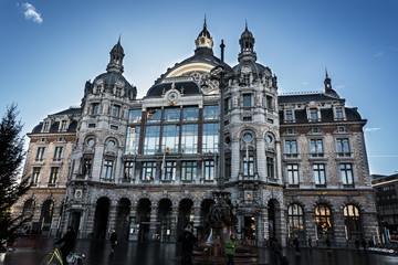 Fototapeta na wymiar Antwerp Train Station