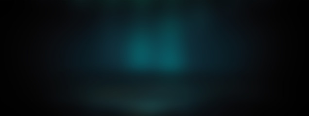 Product showcase spotlight background. Clean photographer studio. Abstract blue background with rays of neon light, spotlight, reflection