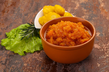Zucchini squash caviar
