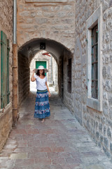The girl in the hat. Kotor, Montenegro