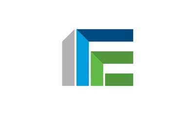 e real estate abstract logo