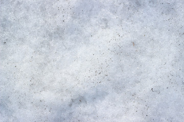 Snow dirty old texture surface close up
