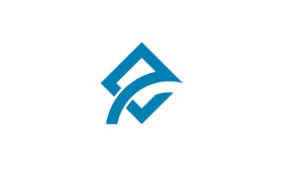 E abstract business logo