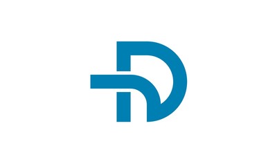 letter d abstract logo