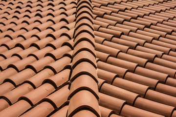 red roof tiles