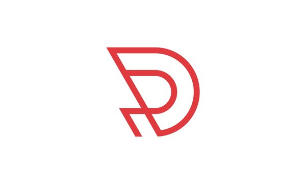 d r abstract logo
