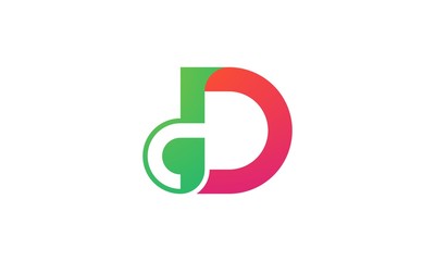 D abstract logo