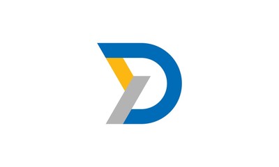 D abstract business logo