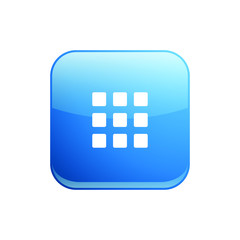 Obraz premium Modern Apps 9 Grid Menu Icon Button Logo