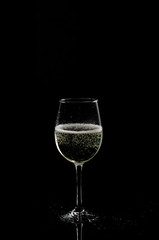 Festive drink in a glass.