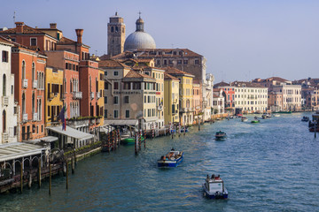 View of the main canal of venice
