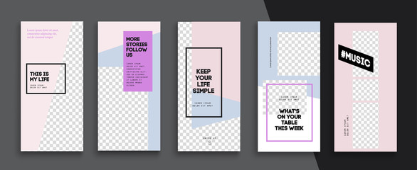 Editable Instagram Stories template. Streaming. 