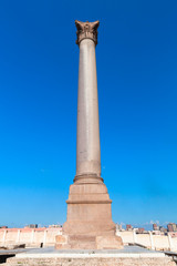 Pompeys Pillar is a Roman triumphal column
