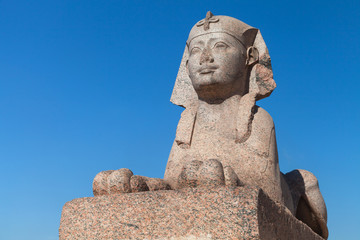 Fototapeta na wymiar Sphinx located in Alexandria, Egypt