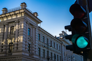 Stoplight in Lithuania