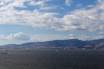 View of the city from above, Izmir, Turkey