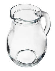 Empty jug isolated on white background. 
