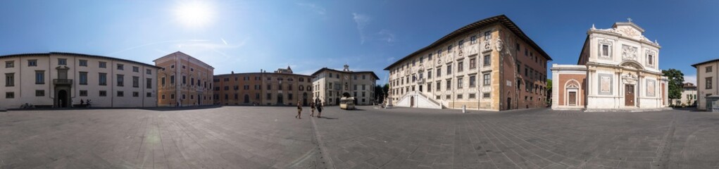 Obraz premium Panoramic view of the entire Piazza dei Cavalieri