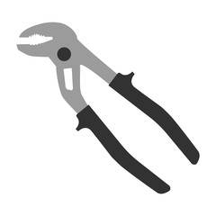 Water Cimping Pliers icon. Repair symbol. Vector illustration isolated on white background.