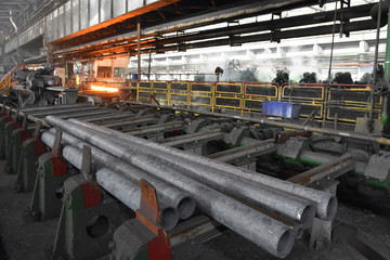 Huta stali i walcownia rur w Krzywym Rogu na Ukrainie