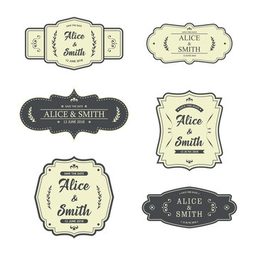 Wedding label design