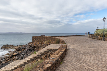 Fototapeta premium Playa Blanca Promenade