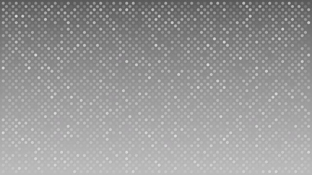 Flashing dots across gray background, loopable motion background