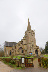 Fototapeta na wymiar St. Cyriac's Church in the village of Lacock, England
