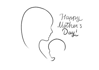 happy mother's day illustration