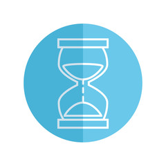time hourglass isolated icon