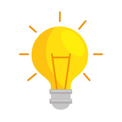 bulb light isolated icon