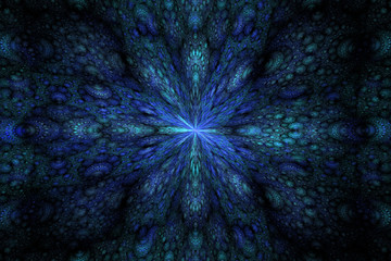 Obraz premium Animated Geometric fractal shape can illustrate daydreaming imagination psychedelic space dreams magic nuclear explosion frequency patterns radiation concepts.