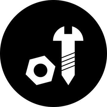  Vector screw icon