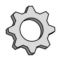 gear machinery isolated icon