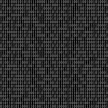 Binary code seamless pattern