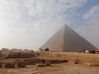 Fototapeta na wymiar Pyramids of Giza Egypt.