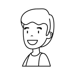 young and casual man character