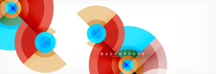 Geometric circle abstract background, creative geometric wallpaper.