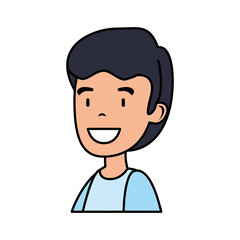 young and casual man character