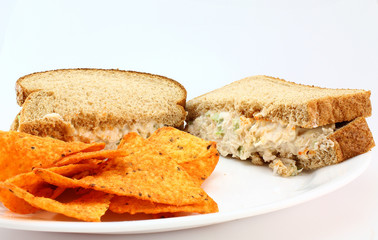 Chicken Salad on Wheat with Tortilla Chips