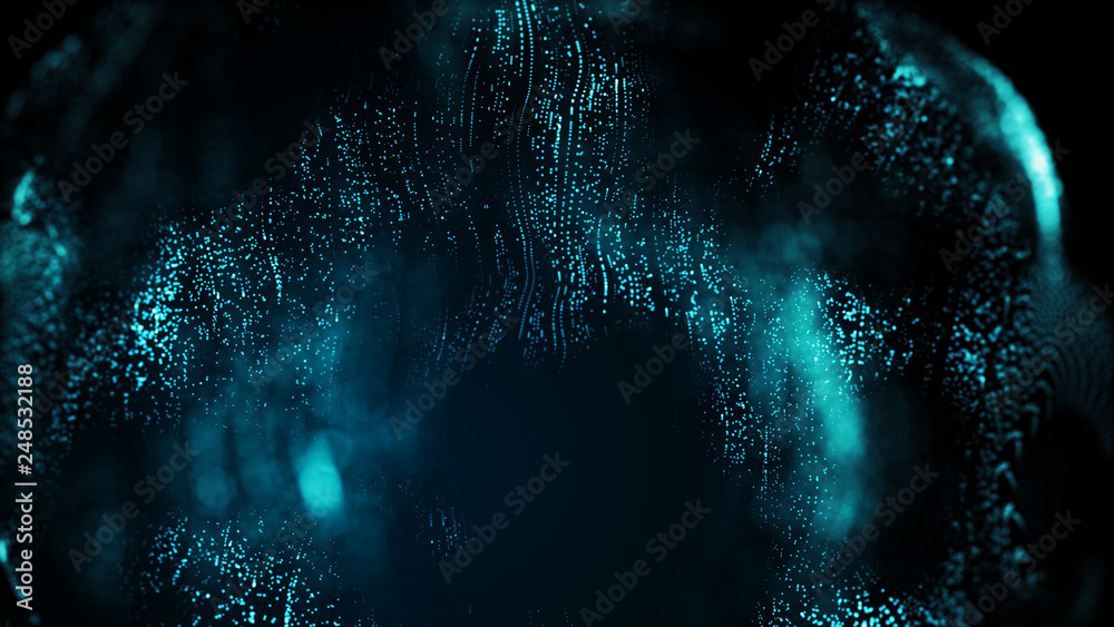 Poster speed connection networking concept design background. abstract technology communication. 3d landsca