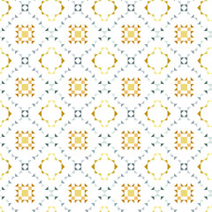 Geometric vector seamless pattern design in gold and silver colors, tile pattern for textile or paper print, fashion or home design