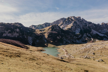 Wonderful view to mountains in the national park Durmitor in Montenegro, Balkans. Europe. Beauty world. - Image.